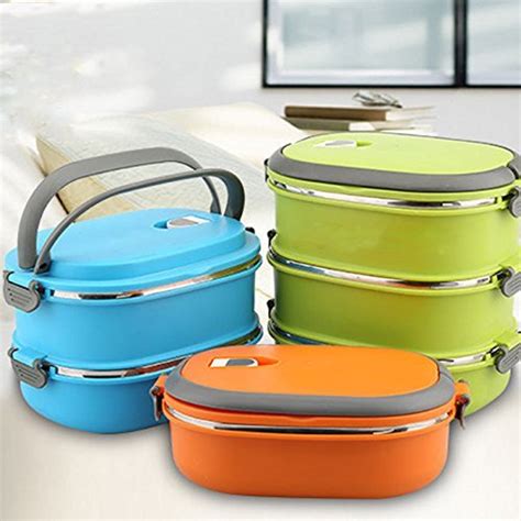 stainless steel 3 container lunch box|insulated stainless steel lunch containers.